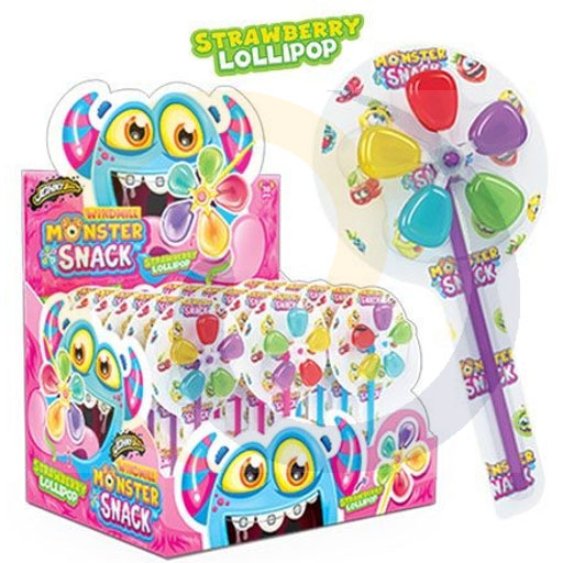 Mada Sweet Johny Bee windmill monster snack lolly 16g
