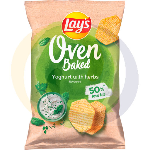 Chips Lays gebakken yoghurt met kruiden 110g/26st Frito Lay