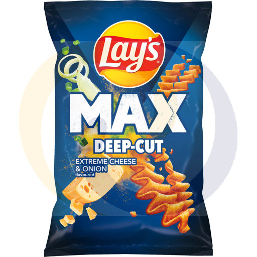 Чипсы Lays maxx сыр- зеленый лук 120г/24шт Frito Lay