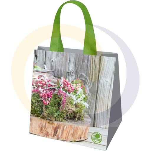 Tasje PP geweven Heather 34x34x22 26l/100st GAM