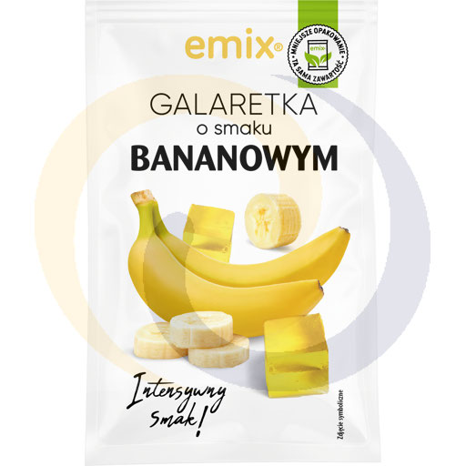 Банановое желе со вкусом 75г/27шт Emix