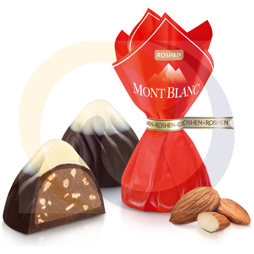 Mont Blanc chocoladesnoepjes met amandelvulling
