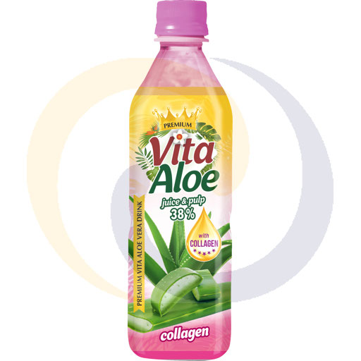 Allcor Vita Aloe drank met 38% aloë en collageen 0,5l