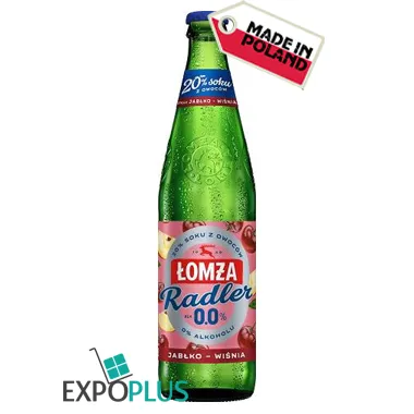 LOMZA RADLER JABLKO WISNIA 0% (20X500ML)