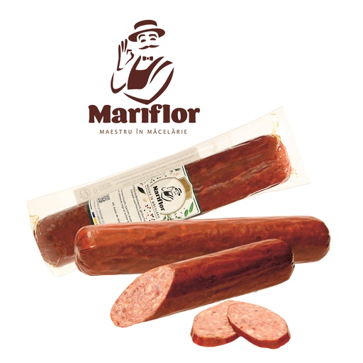 "Salam de vara" - Вареная колбаса среднего помола, копченая,