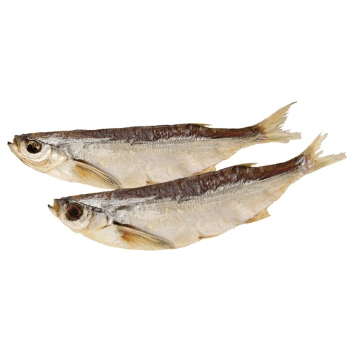 Gedroogde en gezouten Sichling, niet gekuist