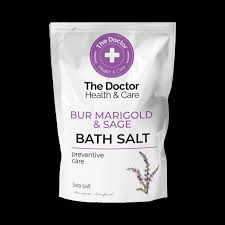 Zeezout voor baden met extracten van stinkende gouwe en sali