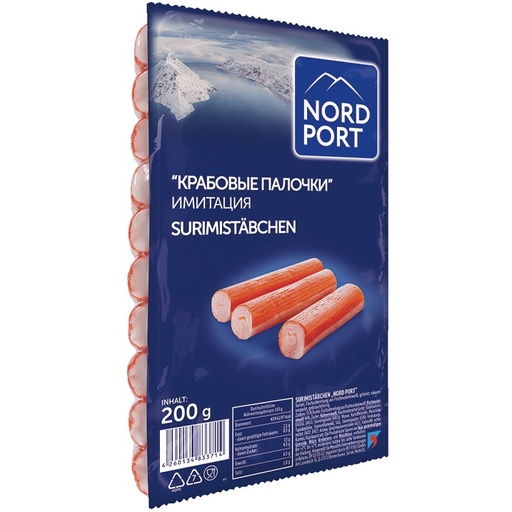 Surimi sticks "Nord Port". Surimi, visbereiding gemaakt