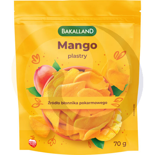 Сушеные кусочки манго 70 г Bakalland