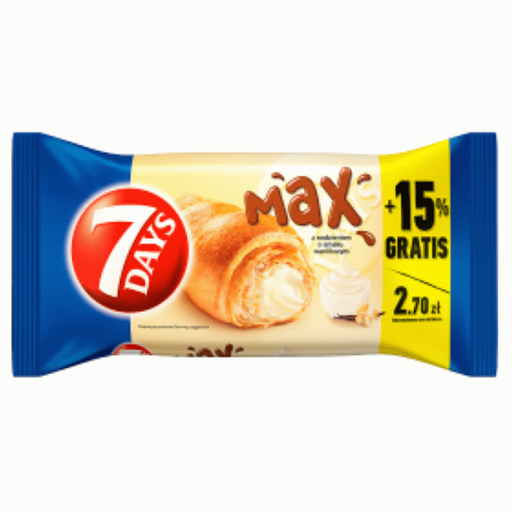 Круассан 7Days Supermax ванильный 110г/20шт Mondelez