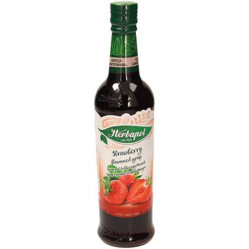 Siroop met aardbeismaak