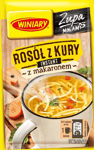 Winiary Kippenbouillon met Pasta Instant Soep 12 g
