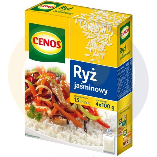 Ценос Жасминовый рис 400 г (4 пакета)