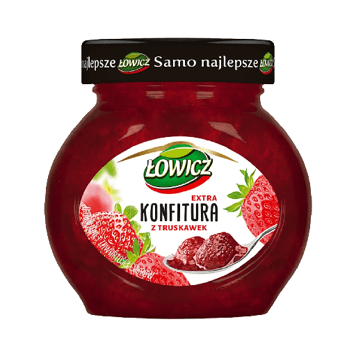 Aardbeienjam Łowicz 240g / 8st E Agros Nova
