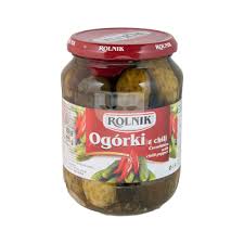 Rolnik augurken met chili-paprika 720g