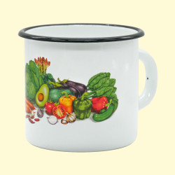 Geëmailleerde mok Groenten 1l