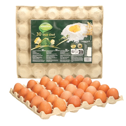 Яйца от кур ограниченного выгула, 30 шт. (класс A, категория