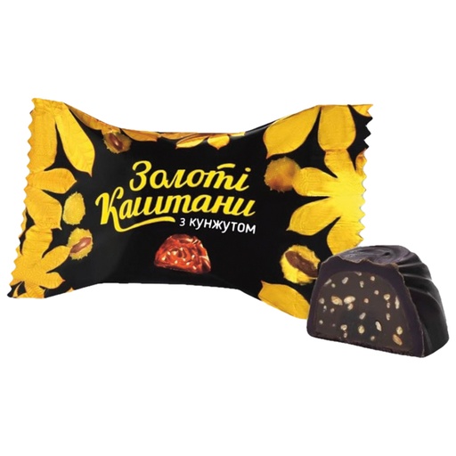 "Solotoy Kashtan" конфеты с кунжутом, в какао-глазури