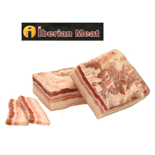 Сало Иберико, со шкурой, соленое