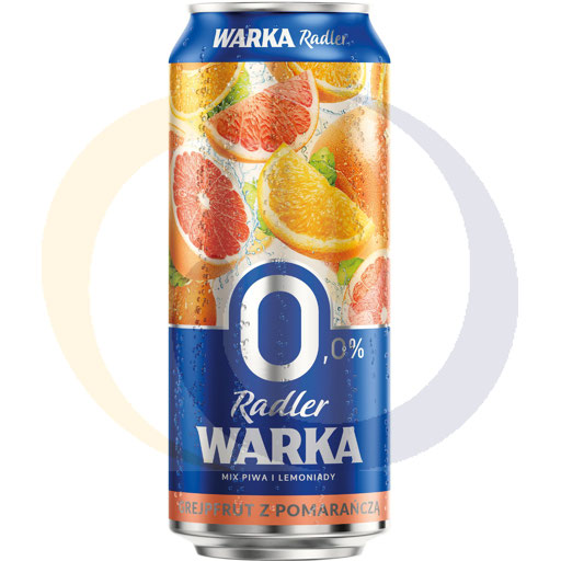 Warka Radler 0% grapefruit-granaatappel 0,5l
