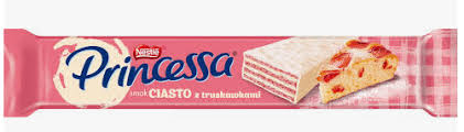 Nestlé Princessa Longa wafel met aardbeiencakevulling 40g