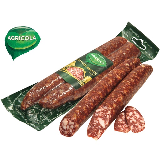 Rauwworst "Agricola-Carnati Mozaic" van varkens- en rundvlee