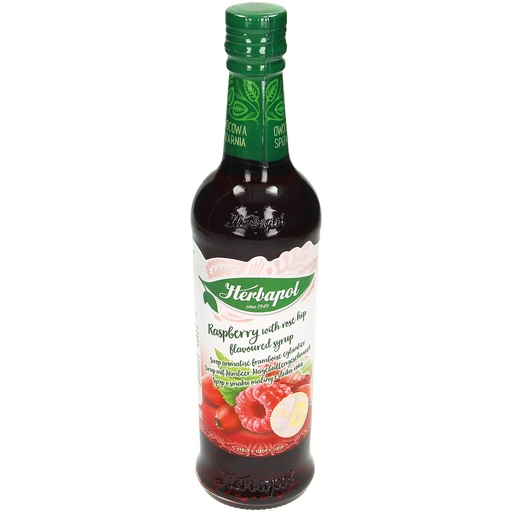 Siroop met framboos - rozenbottel smaak