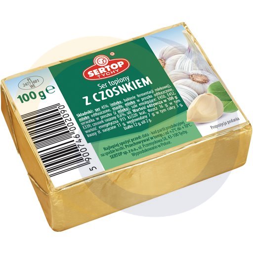 Сырный кремообразный спред Sertop Tychy с чесноком 100 г