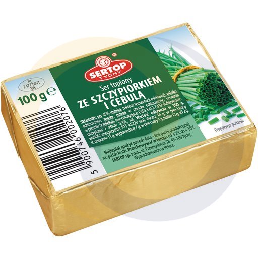 Сырная паста Sertop Tychy со сливками, зелёным луком и луком