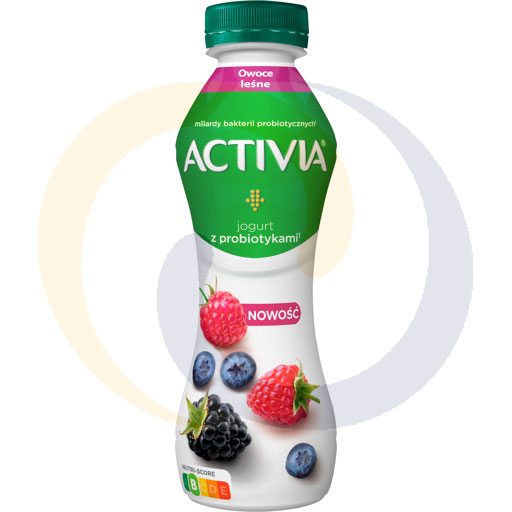 Питьевой йогурт Activia с лесными ягодами 280г/6шт Danone