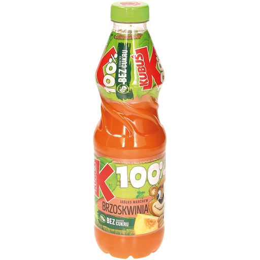 Aromatisch drankje "Appel-Wortel-Persik" met vruchtensap