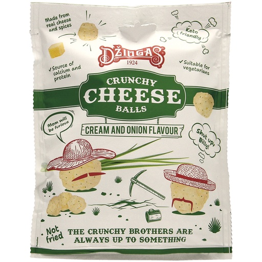 Cырные воздушные шарики со вкусом сливок и лука