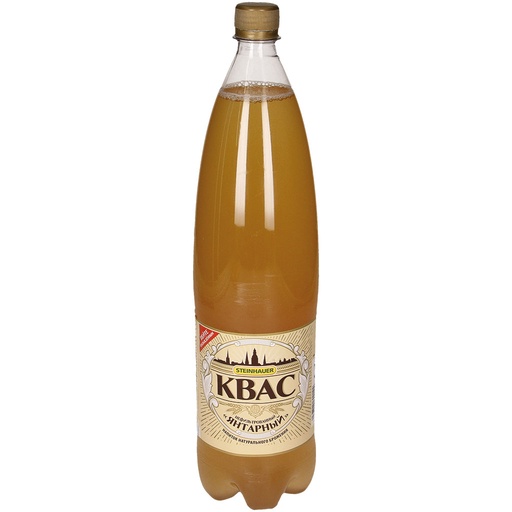 Gärdrank "KWAS BERNSTEINGELB" op basis van appelsapconcentraat en gerstemoutextract, natuurlijk troebel