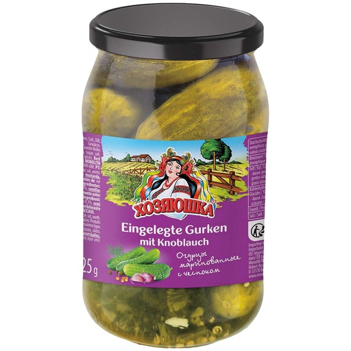 "HOSYAUSHKA" Огурцы с чесноком маринованные