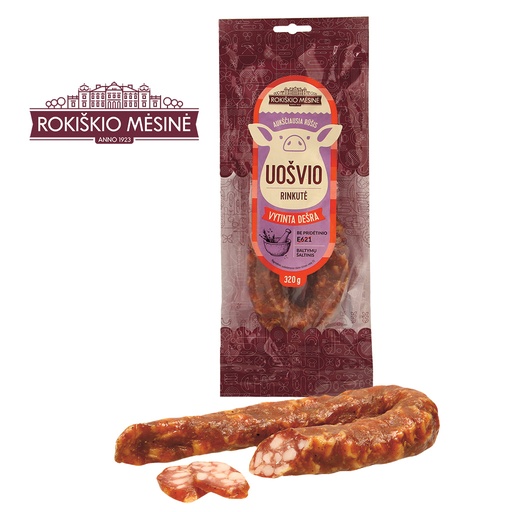 Rauwworst "Uosvio" met vleesaroma en gehydrolyseerd plantaar