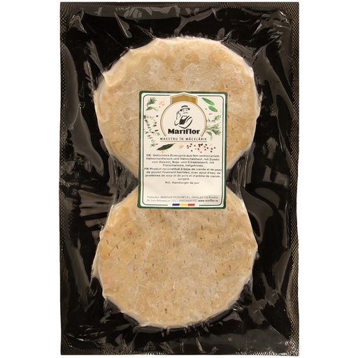 "Hamburger de pui" Формованный продукт из мелко измельченног