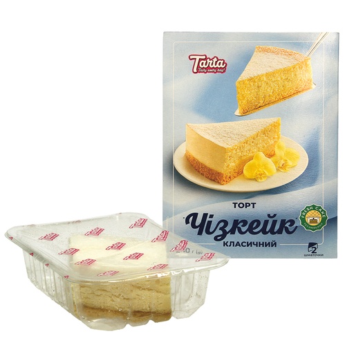 Cheesecake taart met 24 % roomkaas, diepgevroren.
