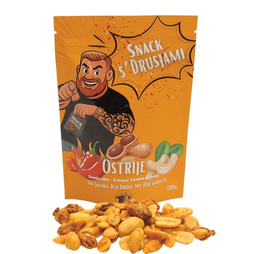Snack s Drusjami, Kruidenmix Gezouten Pinda's en Geroosterde