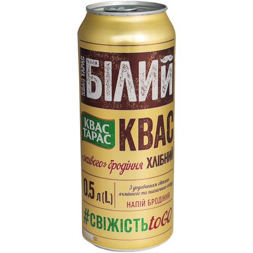 Fermentdrank "Kwas Taras wit" op gerst-wit-moutbasis