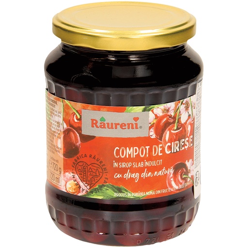 Черешневый компот "Raureni-Compot de cirese"
