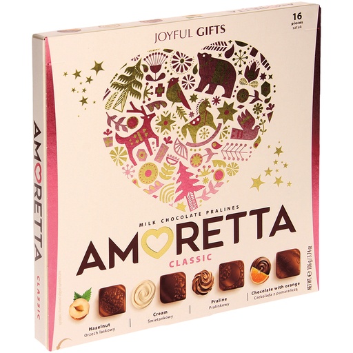 "Amoretta Classic" Набор шоколадных конфет. Помимо какао-мас