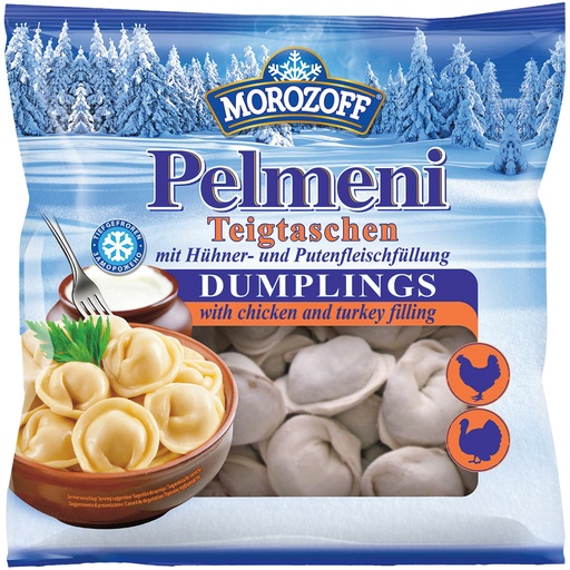 "MOROZOFF" Пельмени с начинкой из курицы и индейки, замороже