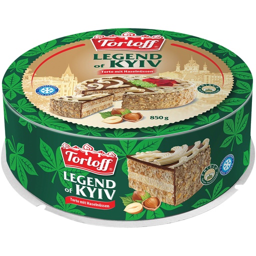"TORTOFF" Торт Легенда Киева с фундуком замороженный