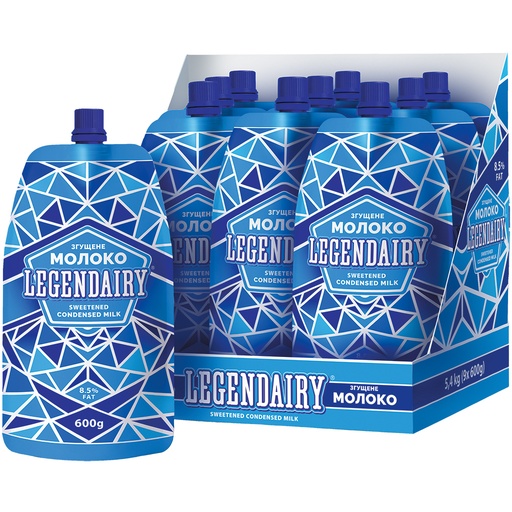 "LEGENDAIRY" Gezoete gecondenseerde melk, verhit, 8,5% vet,