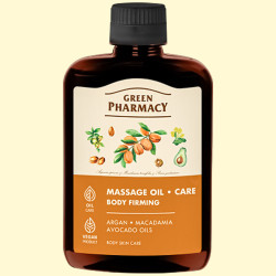 Green Pharmacy massage- en verzorgingsolie stevige huid 200m