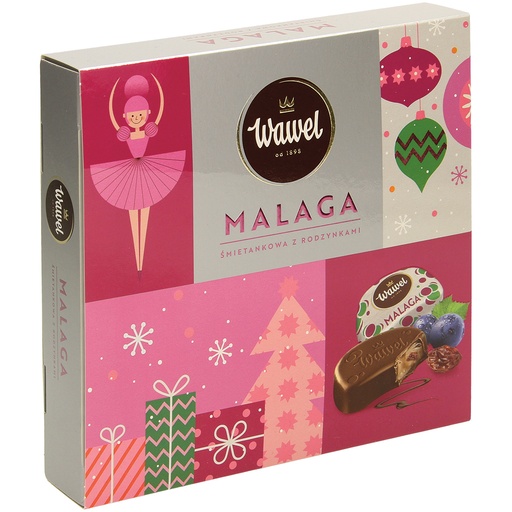 "Malaga" Шоколадные конфеты с кремовой начинкой (50%) с изюм