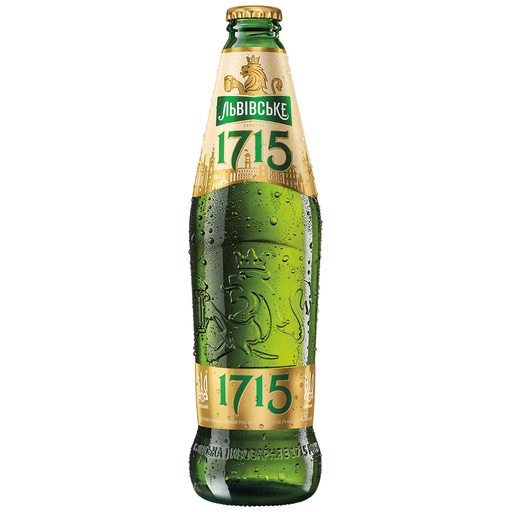 Украинское пиво " LVIV 1715" светлое, пастеризованное, 4,5%