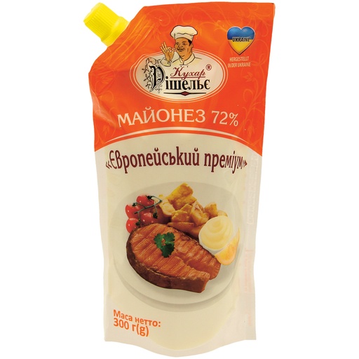 Майонез 72% "Европейский премиум" ТМ "Кухар Ришелье"