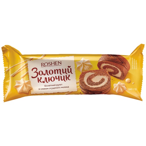 "Золотой ключик" Рулет с начинкой со вкусом сгущённого молок