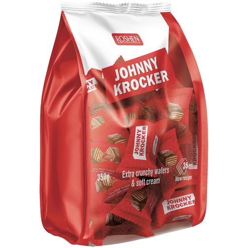 "Johnny Krocker choco" Вафли c начинкой с какао, в какаосоде